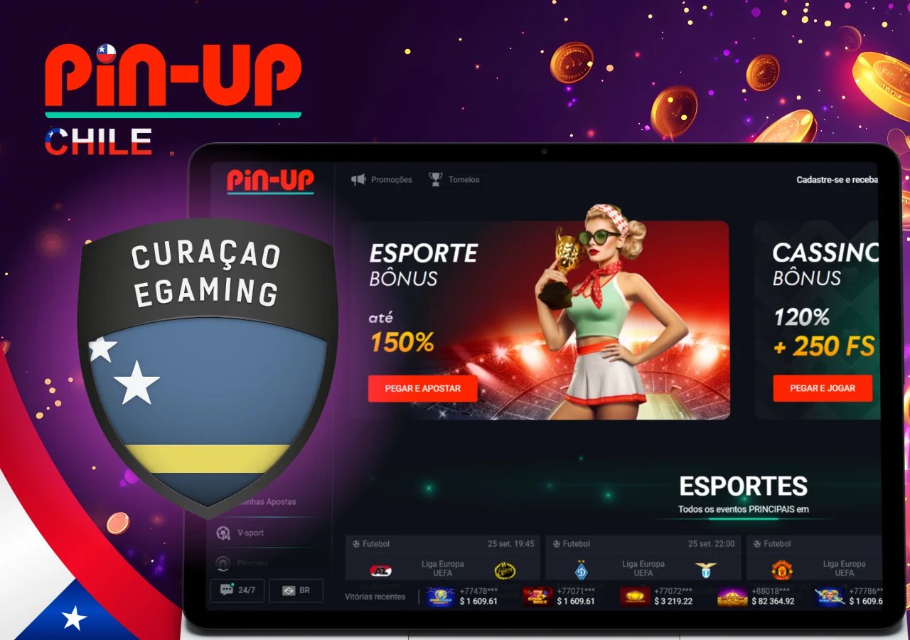 Sección del sportsbook de Pin-Up Casino con el detalle del bono deportivo escalonado